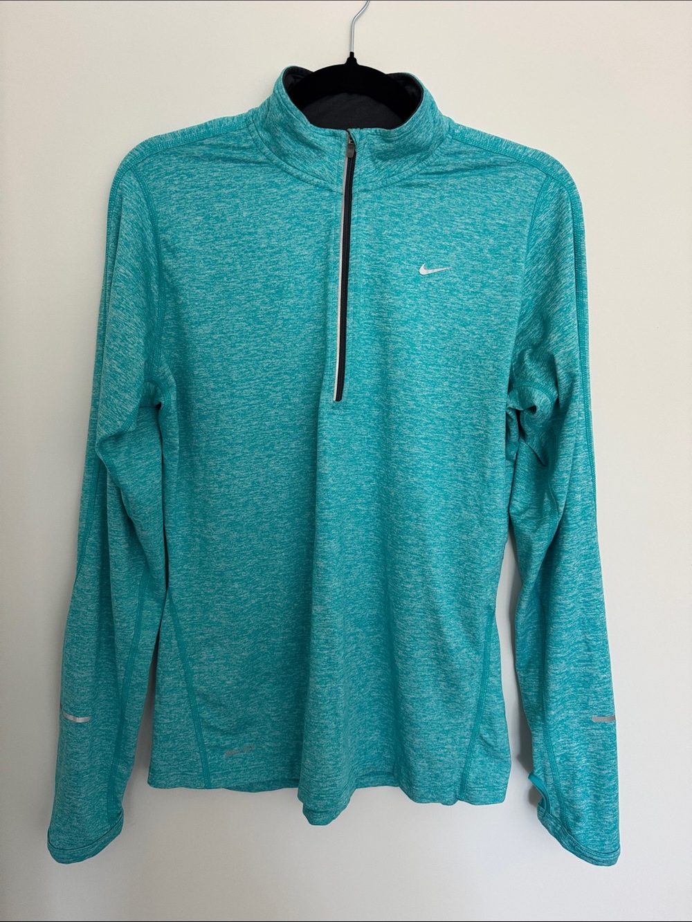 Nike Dry Fit women’s running pullover quarter zip blue size large